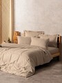 Lenjerie de pat dubla, Plaid - Mink, Cotton Box, Bumbac Ranforce