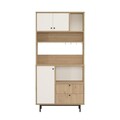 Dulap multifunctional, Locelso, RE4-SW, Stejar / Alb