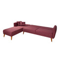 Coltar, Unique Design, 867UNQ1408, Lemn de carpen, Rosu claret