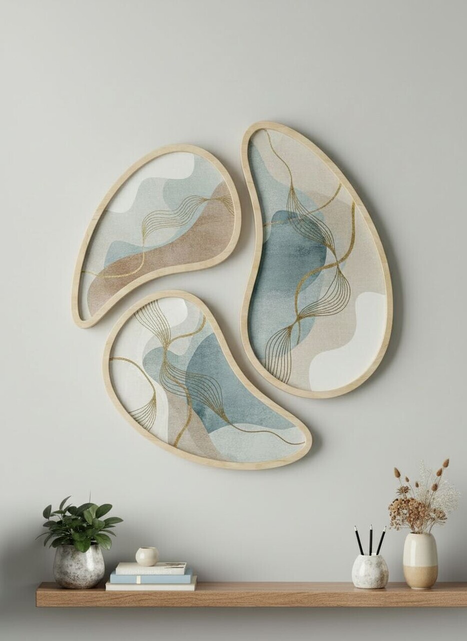 Tablou decorativ Huhu3138 MDF Cadru: 100% placaj de mesteacăn (Grosime: 13 cm Multicolor