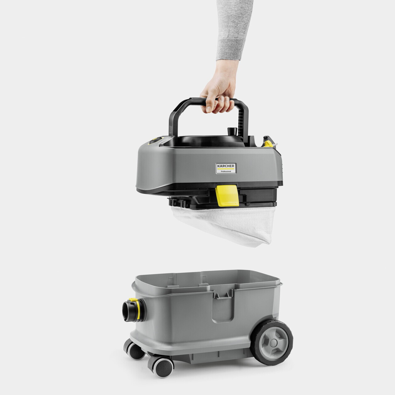 Aspirator profesional uscat T 10/1, Karcher, gri — imaginea 5