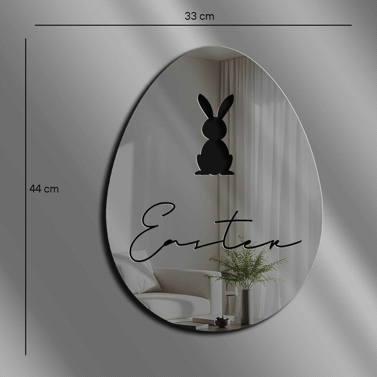 Oglinda decorativa, EAS006SMOKED, Baza din 100% EVA (Grosime: 10 mm), Afumat — imaginea 4