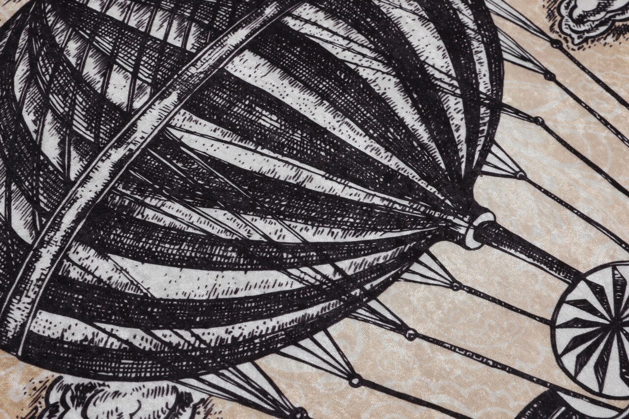 Covoras de baie, L'essentiel Maison, Propeller (80 x 100), 80x100 cm, Galben / Negru / Alb - view 5