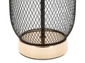 Veioza, Mauro Ferretti, Chaine, 220 V, E27, max 40W, Ø 28 x 47 cm, fier/hartie/textil, negru/auriu