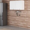 Dulap pentru bucatarie, Hanah Home, Minar, 120x72x37 cm, Alb