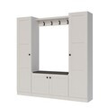 Cuier cu pantofar, Hanah Home, Lucas 1600-136, Alb