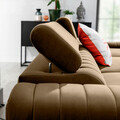 Coltar extensibil dreapta 3 locuri ELTAP, RT-20NU, Grayson, 278x205x92 cm, lemn/poliester, maro deschis