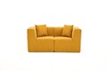 Canapea 2 locuri, Atelier del Sofa, 825BLC5408, Tesatura Chenille, Portocaliu