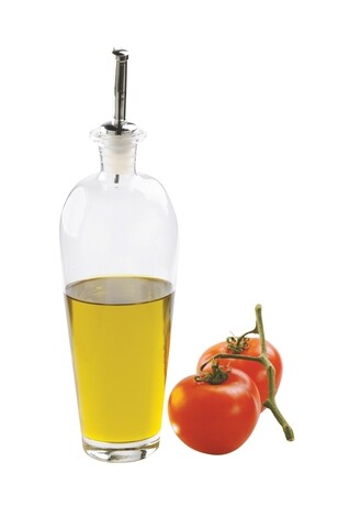 Recipient pentru ulei, Excelsa, Toscana Large, 550 ml, sticla/silicon