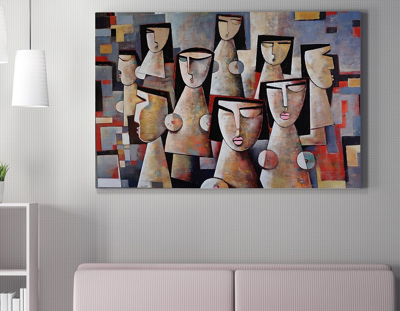 Tablou decorativ, WY325 (50 x 70), Amestec bumbac, Canvas imprimat, Multicolor
