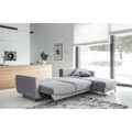 Coltar extensibil dreapta 3 locuri ELTAP, RT-10FL, Silva, 276x201x100 cm, lemn/poliester, negru