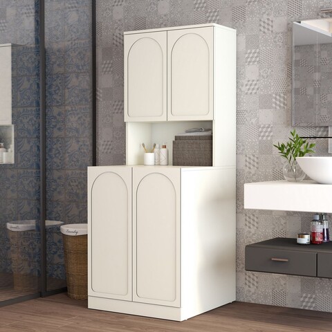 Dulap masina de spalat, Hanah Home, Lyon 73, PAL, Crem