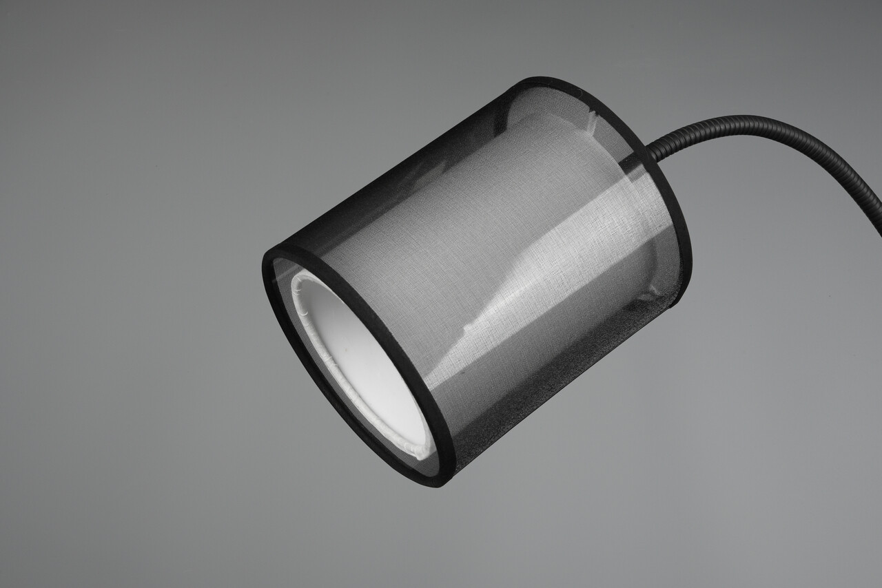 Lampadar Burton, TRIO, 45x170 cm, 60W/40W, 1x E27, 1x E14, metal, negru mat - 2 | YEO