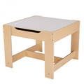Set birou cu 2 scaune, U-Grow, 61x61x48.3 cm / 28x30x53 cm, MDF, natur
