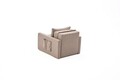 Canapea extensibilă cu 1 loc, Balcab Home, 825BLC4734, Cadru: 100% LEMN DE BRAD, Maro