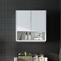 Dulap de baie, Hanah Home, 2824, 65x60x30 cm, PAL MELAMINAT, Alb