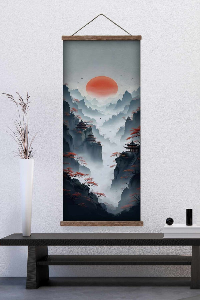 Tablou decorativ ARTJPNPSTRDK4 Pictură: 100% PÂNZĂ Multicolor