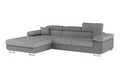 Coltar extensibil stanga 4 locuri ELTAP, Armd-54, Armando, 289x203x85 cm, lemn/poliester, gri deschis/gri