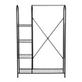 Cuier de perete, Puqa Design, Peter, 105x163x31 cm, Metal, Negru