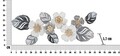 Decoratiune de perete 3D Flot A, Mauro Ferretti, 87.6x33.7 cm, fier, multicolor