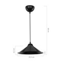 Lustra Siyah, MDL.4151, Squid Lighting, 25.5x 48 cm, 60W, negru
