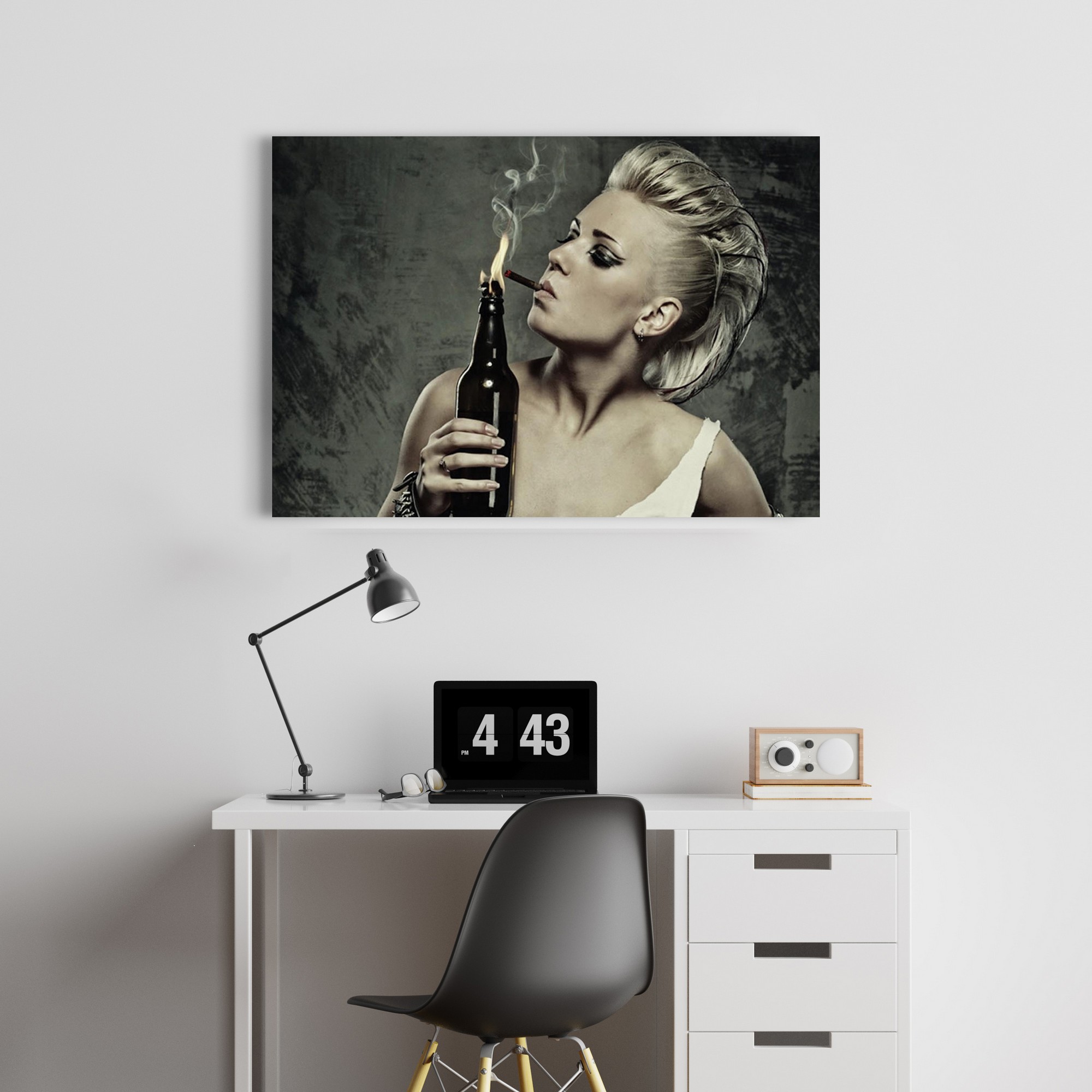 Tablou decorativ, NA-TUR-1031, Dimensiune: 60 x 90 cm, Multicolor