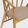 Scaun Calido, Homla, 58x55x78 cm, lemn/poliester, natur