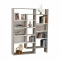 Biblioteca Wooden Art, Belinda White Cordoba, 94x139.5x22 cm