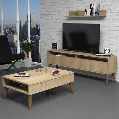 Set mobilier living, hommy craft, best, stejar