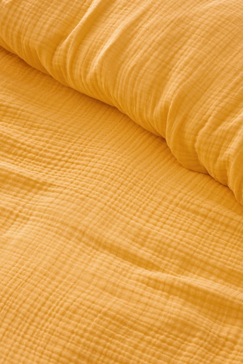 Cuvertura matlasata dubla, Muslin - Yellow (170 x 250), DC Home, Bumbac