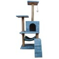 Casă pentru pisici, Paws & Whiskers, Midas, MATERIAL TEXTIL WELSOFT, Turcoaz
