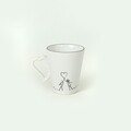 Set 2 cani ST008402F004, Keramika, Ø9 cm, 275 ml, gresie, alb
