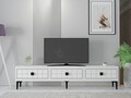 Comoda TV, Hanah Home, Yuka 180, 180x41x30 cm, PAL , Alb