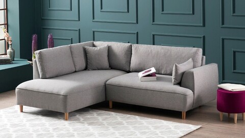 Coltar, balcab home, 825blc1373, lemn de fag, gri deschis