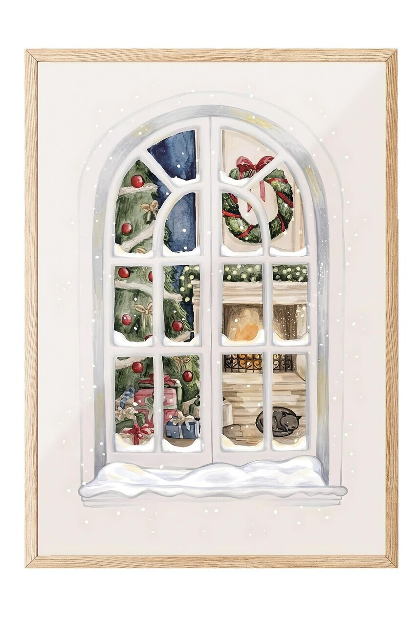 Tablou decorativ, 108659, Lemn masiv, Sticla PVC, Multicolor - view 2