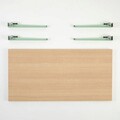 Masuta de cafea, Logg, Fonissa, 120x45x60 cm, Lemn / Verde menta