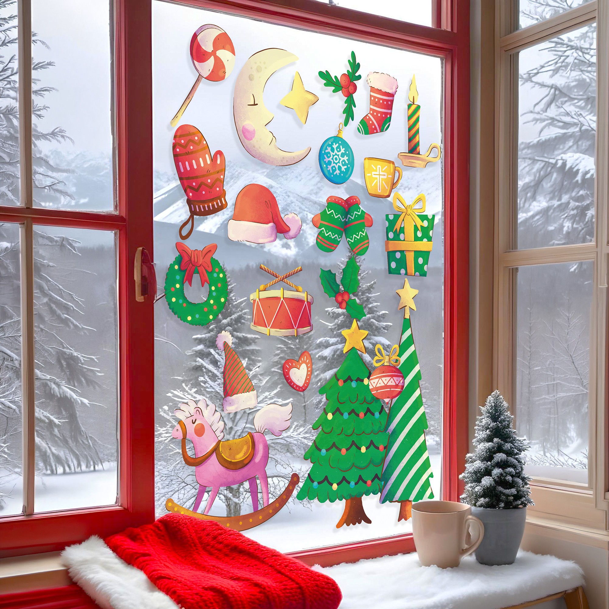 Sticker decorativ, 309112_3050, 30 x 50 cm, Multicolor