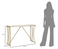 Consola Easy, Mauro Ferretti, 120x40x80 cm, fier, auriu