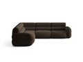 Coltar simetric 7 locuri, Neo, Micadoni Home, 295x295x83 cm, tesatura Boucle, maro
