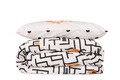 Lenjerie de pat dubla King, 3 piese, 220x240 cm, 60x60 cm, 100% bumbac ranforce, Beverly Hills Polo Club, BHPC 035, alb
