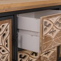 Bufet inferior Creaciones Meng, 120x35x54 cm, MDF, natural
