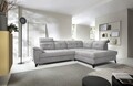 Coltar extensibil dreapta 5 locuri ELTAP, RT-04RAQ, Inferne, 297x210x107 cm, lemn/poliester, gri deschis