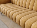 Canapea extensibila 3 locuri ELTAP, Roneyy, 212x89x86 cm, lemn/poliester, mustar