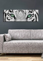 Tablou decorativ cu lumina LED, 3090DACT-19, Canvas, 30 x 90 cm, Multicolor
