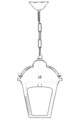 Lustra de exterior, Avonni, 685AVN1232, Plastic ABS, Negru