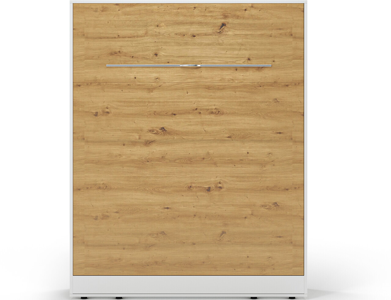 Pat rabatabil vertical cu biblioteca, 160x200 cm, ELTAP, Devesto, PAL/metal, alb/natur - view 11