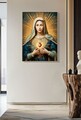 Tablou decorativ Madonna -B, Mauro Ferretti, 72x102 cm, lemn de pin/canvas pictat si lacuit, multicolor