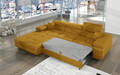 Coltar extensibil stanga 4 locuri ELTAP, Armd-74, Armando, 289x203x85 cm, lemn/poliester, galben