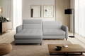 Coltar extensibil stanga 3 locuri ELTAP, LT-04ROY, Gomsi, 228x165x100 cm, lemn/poliester, gri deschis
