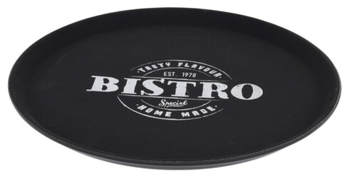 Tava pentru servire Bistro Special, Ø35.5 cm, polipropilena, negru